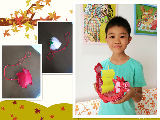 親手制作的香囊、龍舟