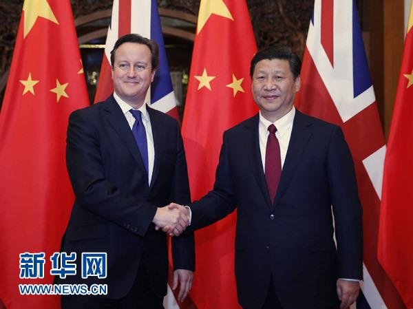 12月2日，國家主席習(xí)近平在北京釣魚臺國賓館會見英國首相卡梅倫。 新華社記者 鞠鵬 攝