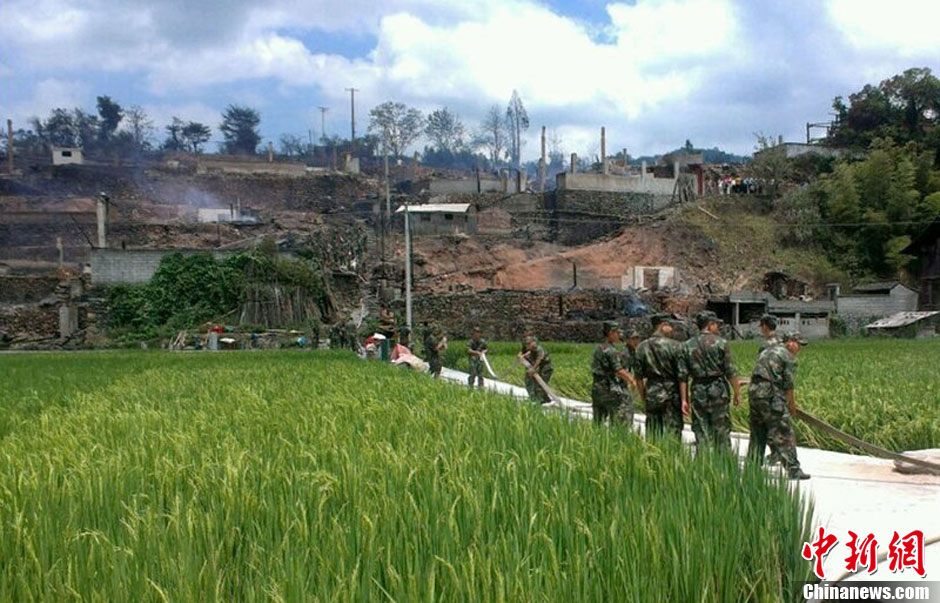 圖為火災現(xiàn)場。沫浠 攝 圖片來源：CFP視覺中國