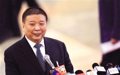 國(guó)土資源部部長(zhǎng)姜大明。新華社記者