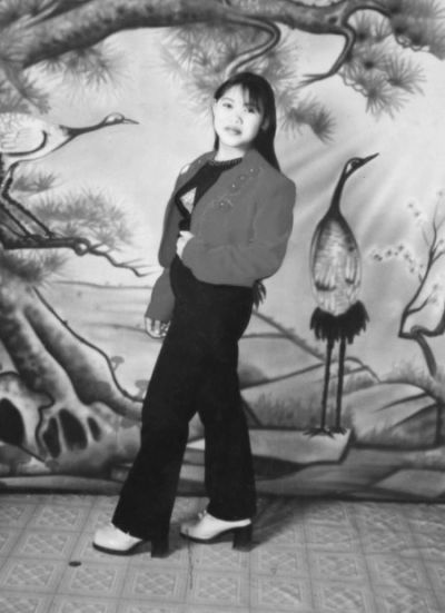 　錢家保存的錢仁鳳年輕時的照片。