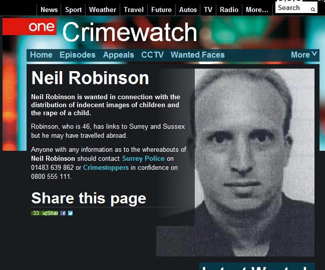 據(jù)英國廣播公司（BBC）網(wǎng)站消息，英國警方正在通緝一名涉嫌傳播淫穢兒童照片和性侵兒童的逃犯，有跡象顯示，他有可能潛伏在中國北京的國際學校當老師。
