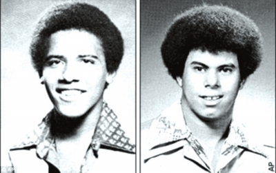 奧巴馬（左）與卡庫(kù)嘎瓦（右）高中紀(jì)念冊(cè)中的照片，當(dāng)時(shí)他們非常要好。