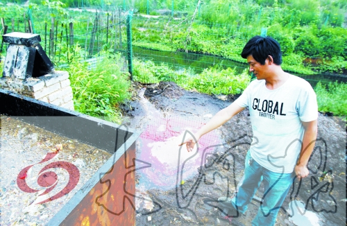 煉油點將骯臟、臭氣熏人的廢水直接排入溝渠。