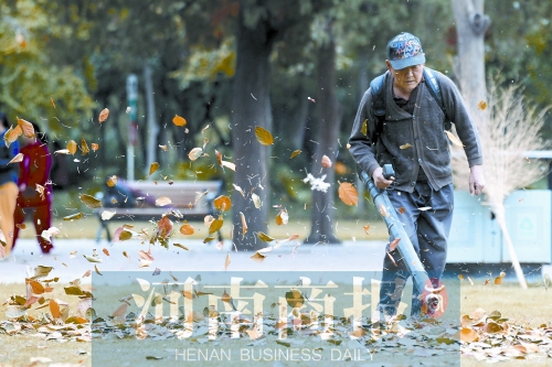 秋風(fēng)吹過，落葉滿地