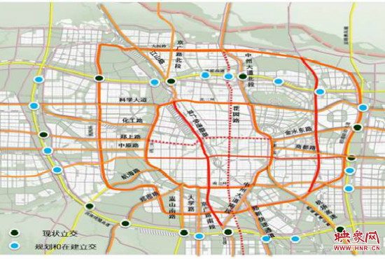 兩環(huán)十七放射景觀廊道建設(shè)。