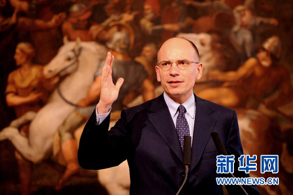  2月13日，意大利政府總理恩里科·萊塔宣布辭職。