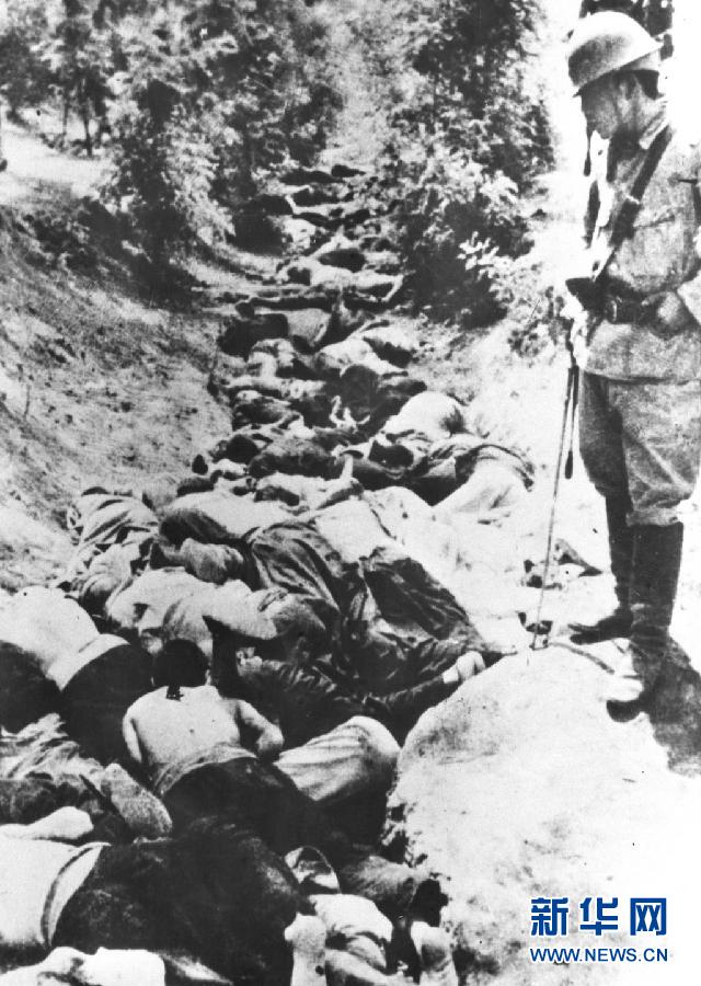 這是在南京大屠殺中被日軍殺害的中國同胞。