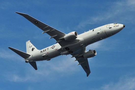　　美國海軍的海神P-8巡邏機(jī)專門從事遠(yuǎn)距離任務(wù)，包括情報搜集和偵察。