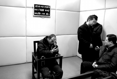 1月5日，犯罪嫌疑人馬永平在接受審訊。