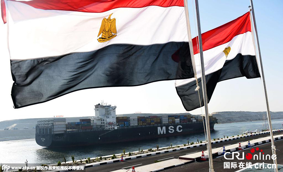 埃及伊斯梅利亞，埃及為新蘇伊士運河的開通舉行盛大的慶祝儀式。 圖片來源:CFP