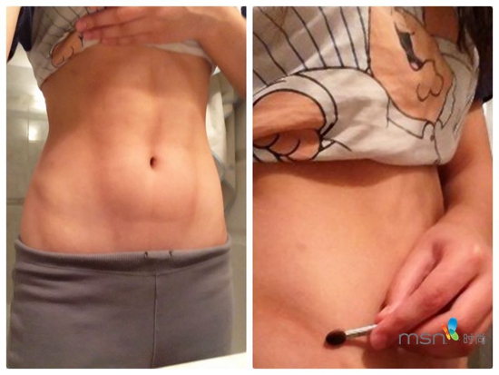 蔡依林 你的馬甲線“脫妝”了！