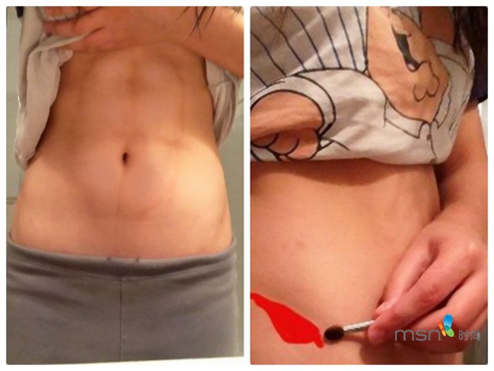 蔡依林 你的馬甲線“脫妝”了！