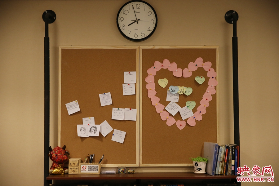 書店內(nèi)的留言板。