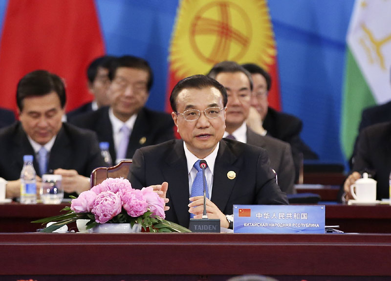 李克強提出打造上合組織六大合作平臺 李克強提出打造上合組織六大合作平臺